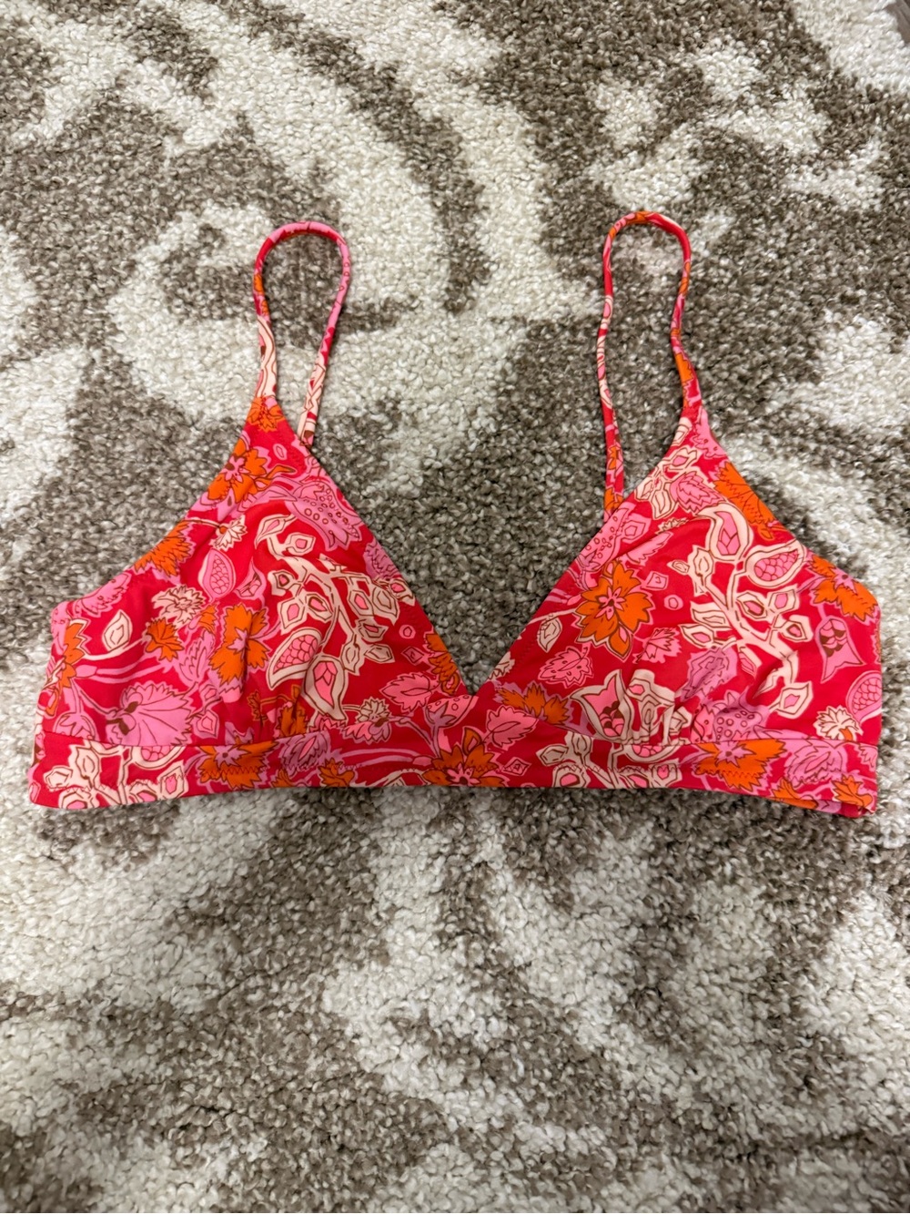 Pink Floral Triangle Bralette - Women Intimates